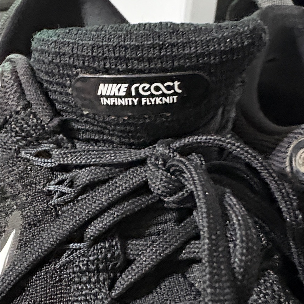Nike React Infinity Flyknit 2 Black Sneakers - Picture 4 of 8